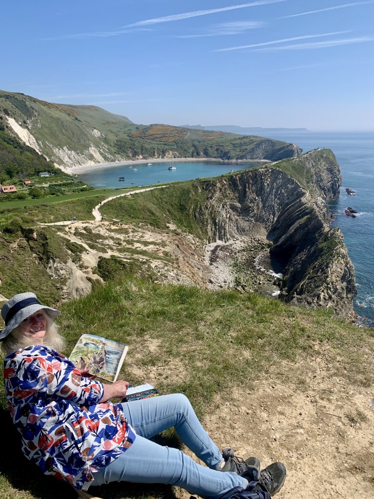CLAREBUCHTA_Sketching on top of the cliff