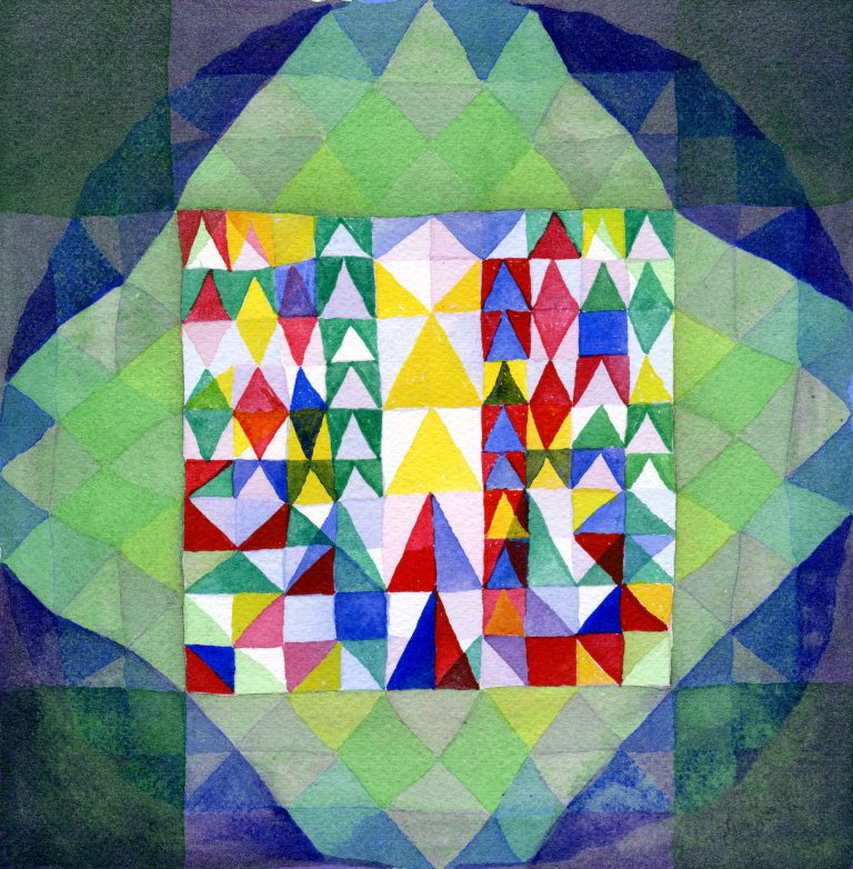 7 jo hall quilt floating in nordic forest